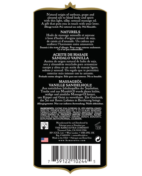 Kama Sutra Naturals Aceite Vainilla Sándalo